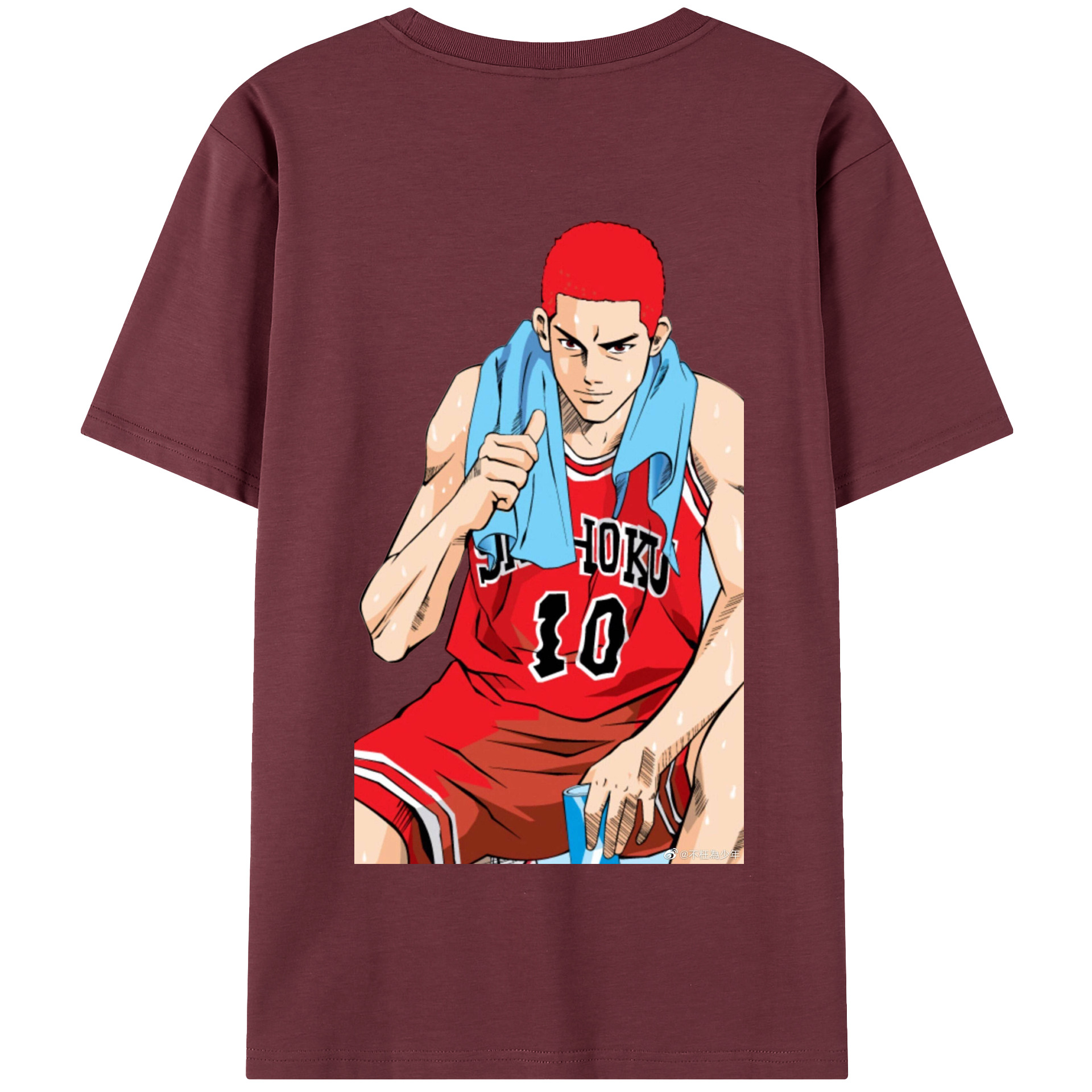 SLAM DUNK／スラムダンク 綿100％半袖Tシャツ（背面プリント）